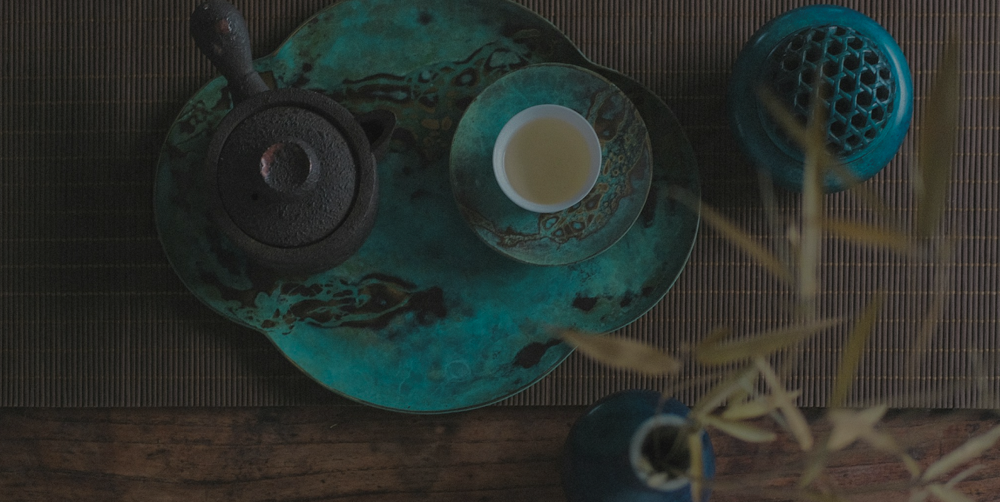 Traditional tea ceremony setup
