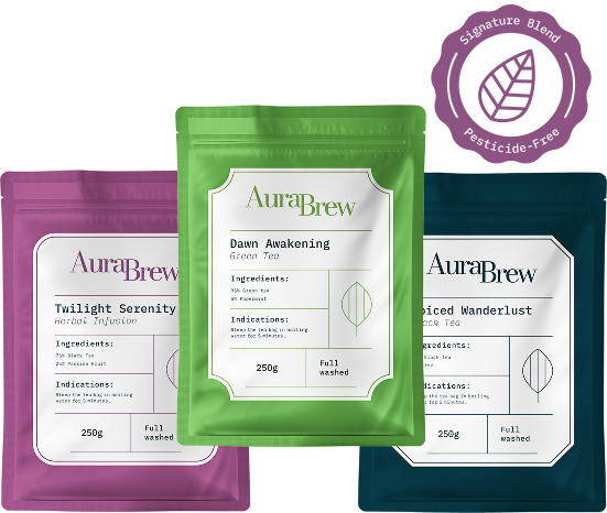 AuraBrew tea collection